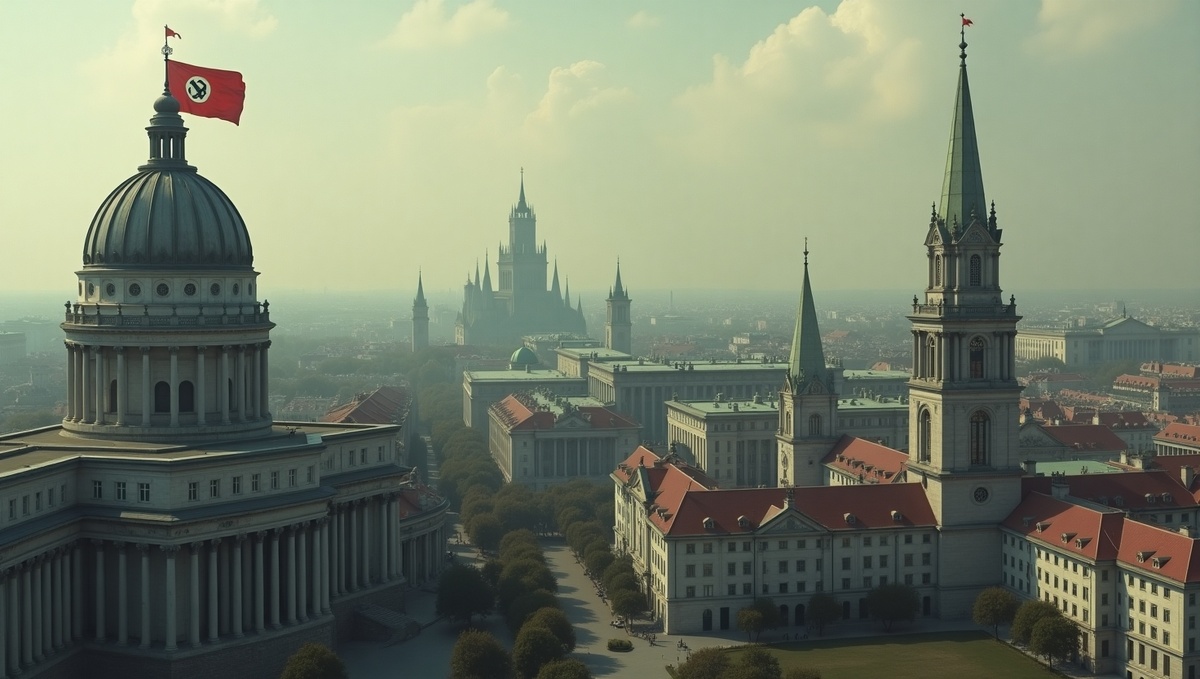 Новый облик столицы. Преобразование известного европейского города под влиянием нацистской монументальной архитектуры и символики!