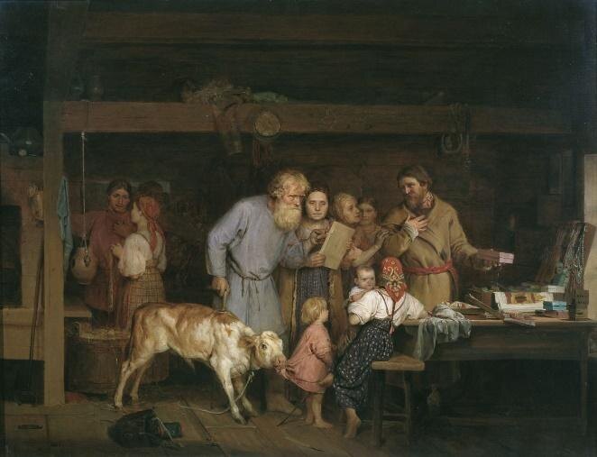 Николай Кошелев. «Офеня-коробейник», 1865 год, Государственная Третьяковская галерея, Москва © Public domain
