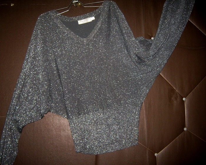 Кофта с люрексом, фасон «летучая мышь». / Фото: darudar.org