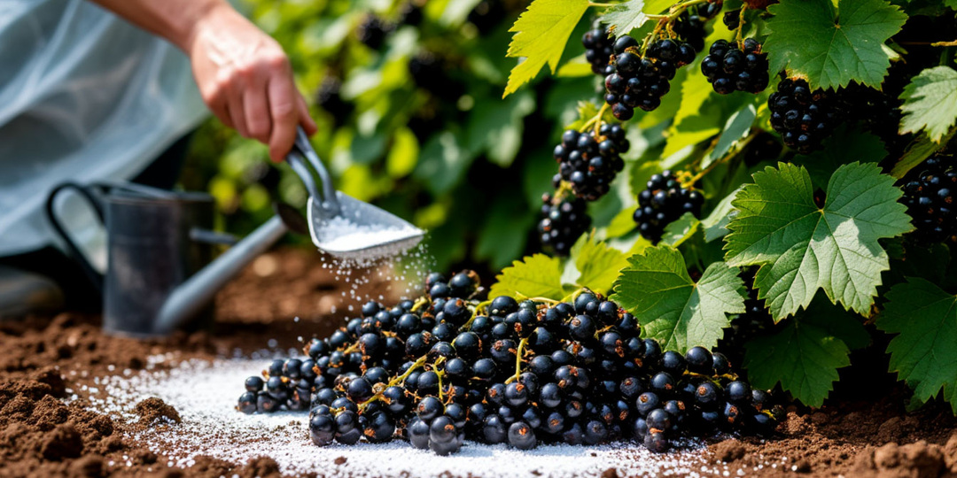 🖤 Прекратите сыпать золу! Ложка борной кислоты на лейку — черная смородина ломится от ягод! Никакой тли (проверено на 12 кустах)