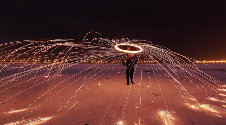    Фризлайт: как рисовать светом? Фото: Depositphotos