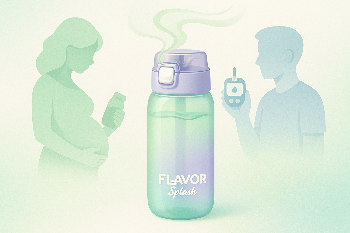 Безопасно ли пить воду из бутылки со вкусом Flavor Splash при беременности и при диабете