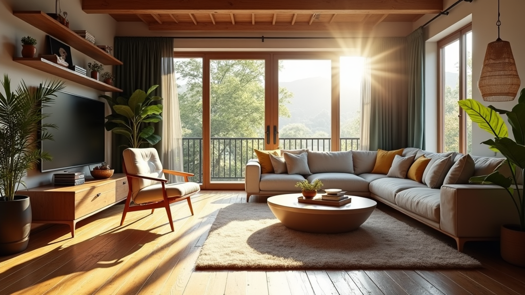 Главная комната: уют и стиль для городской жизни.

