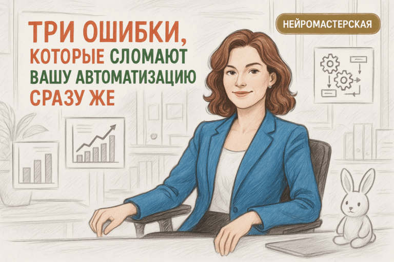    Три ошибки, которые сломают вашу автоматизацию сразу же Оксана Солдатова