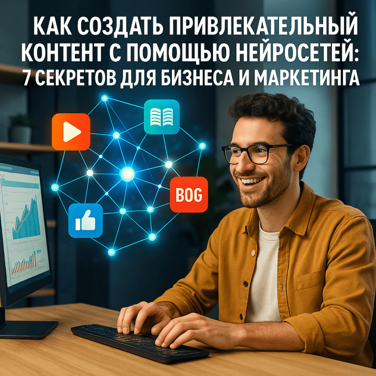    Как создать привлекательный контент с помощью нейросетей: 7 секретов для бизнеса и маркетинга Сергей