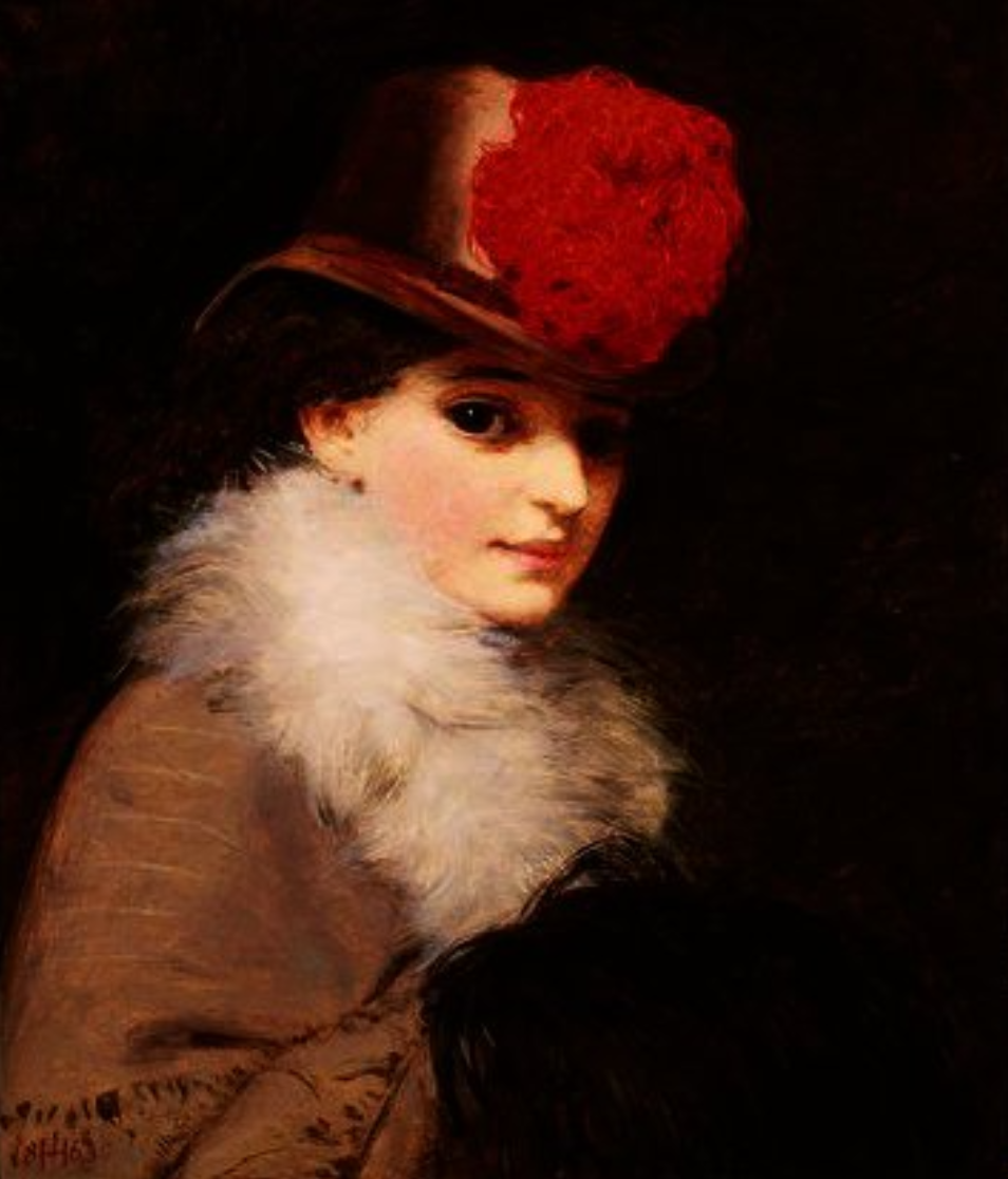 The Coquette. James Hayllar, 1863