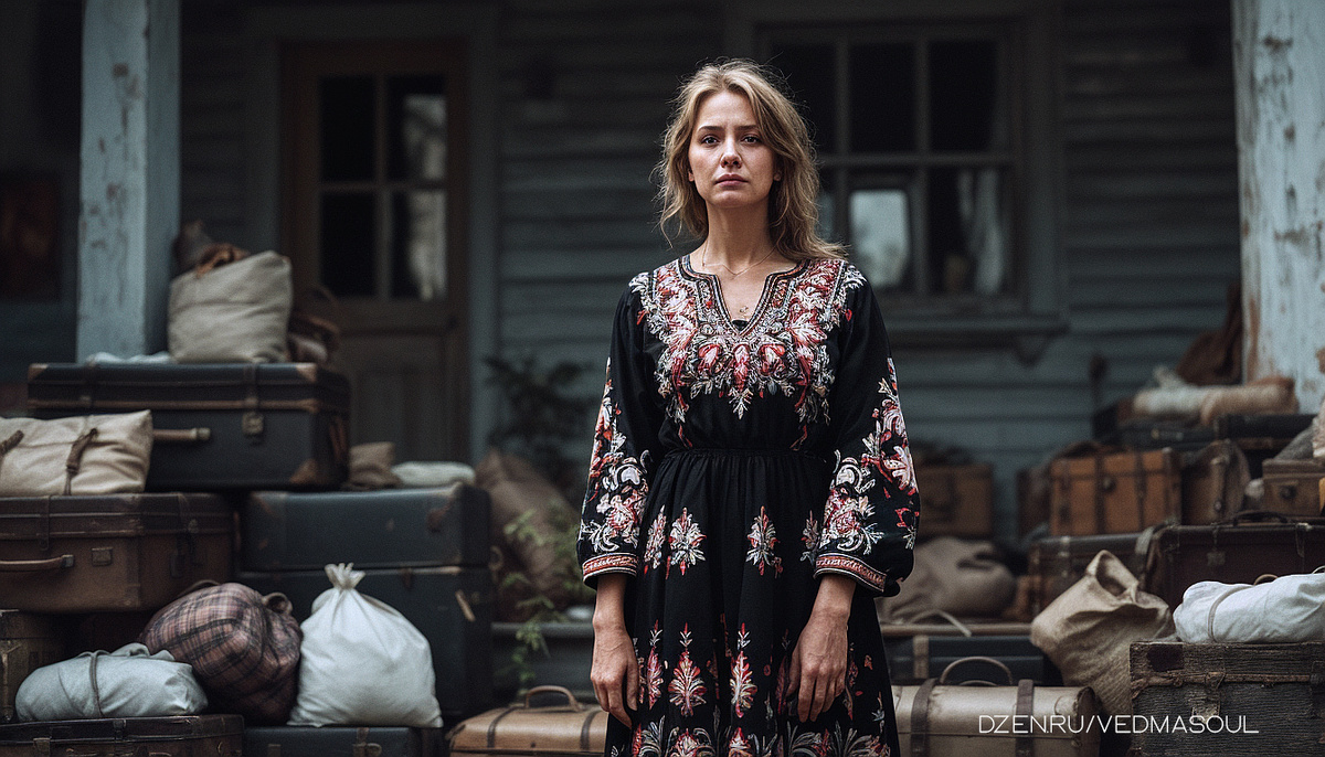 Авторское изображение @vedmasoul. Cгенерировано ИИ. Порча на переезд, квартиру