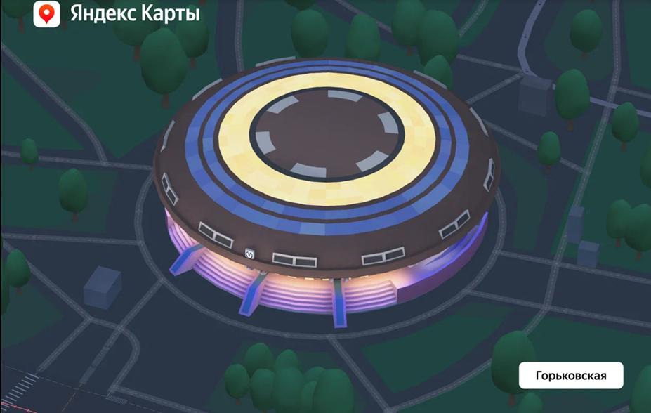    Автор фото: Модель метро "Горьковская" в "Яндекс Картах"