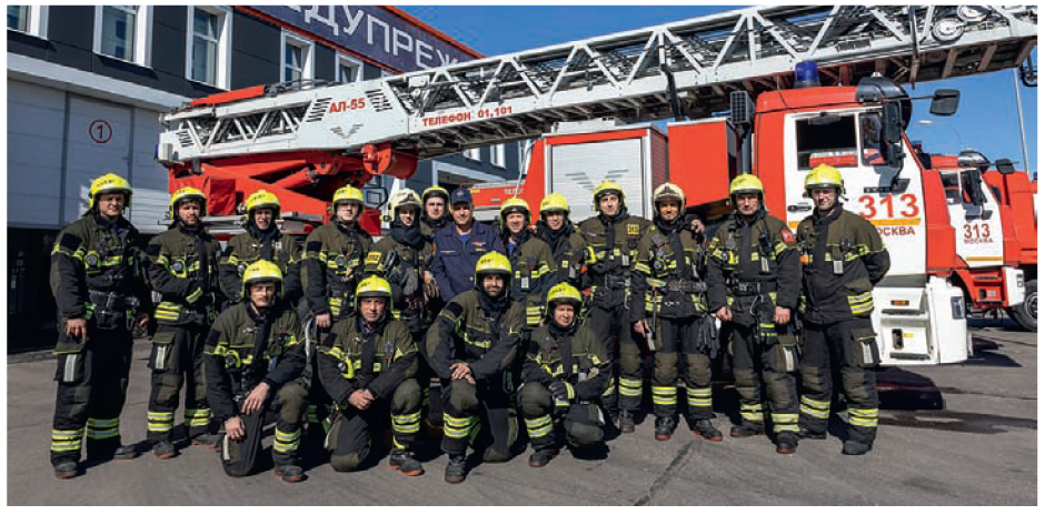 Огнеборцы нового пожарно-спасательного отряда в ТиНАО
