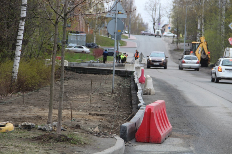    Дрейзис: Тротуар для жильцов новостроек в Петрозаводске скоро будет готовНадежда Дрейзис