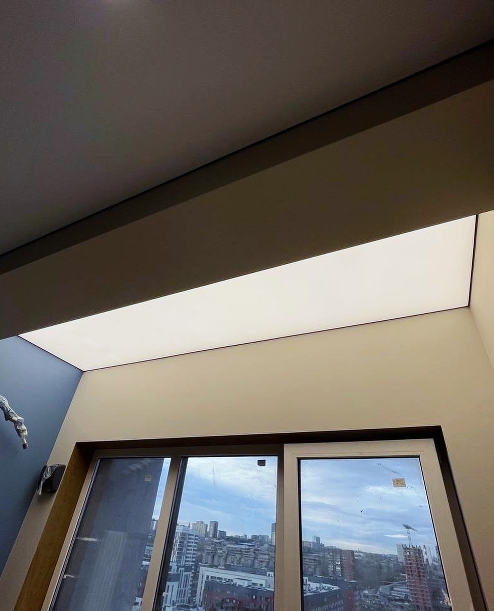 Монтаж полотна.