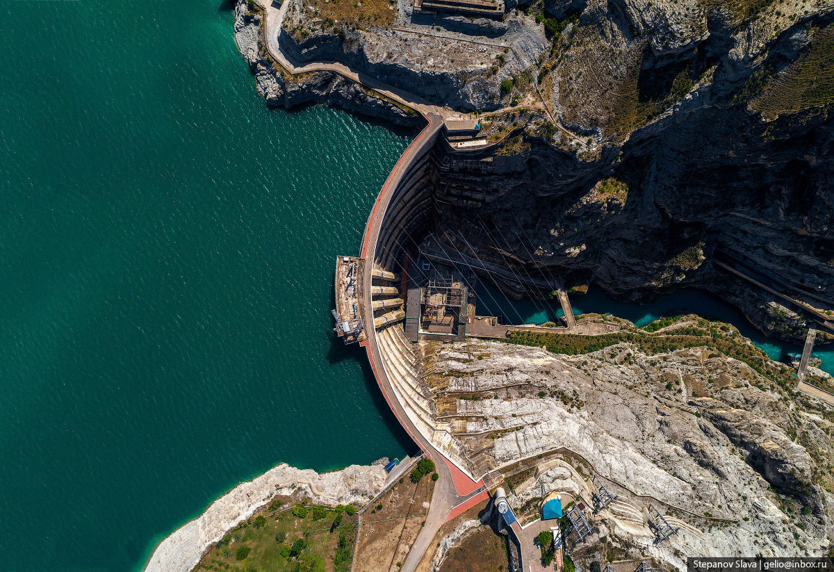 Чиркейская ГЭС – самая высокая арочная плотина в РФ