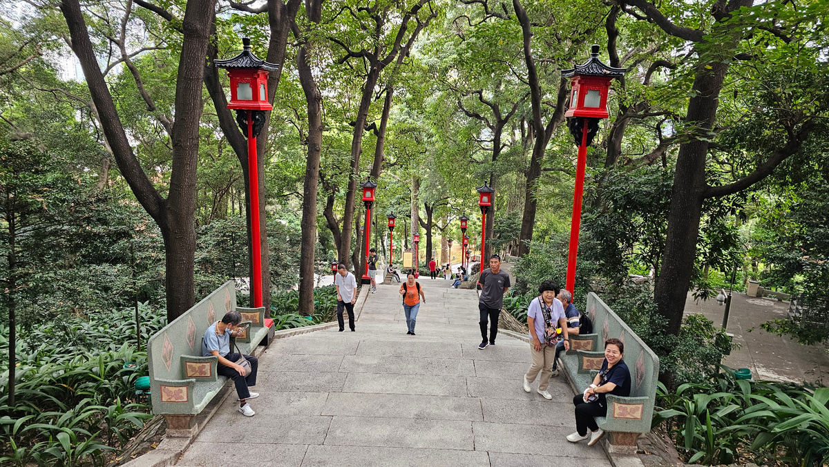 Лестничный сход с одного из холмов