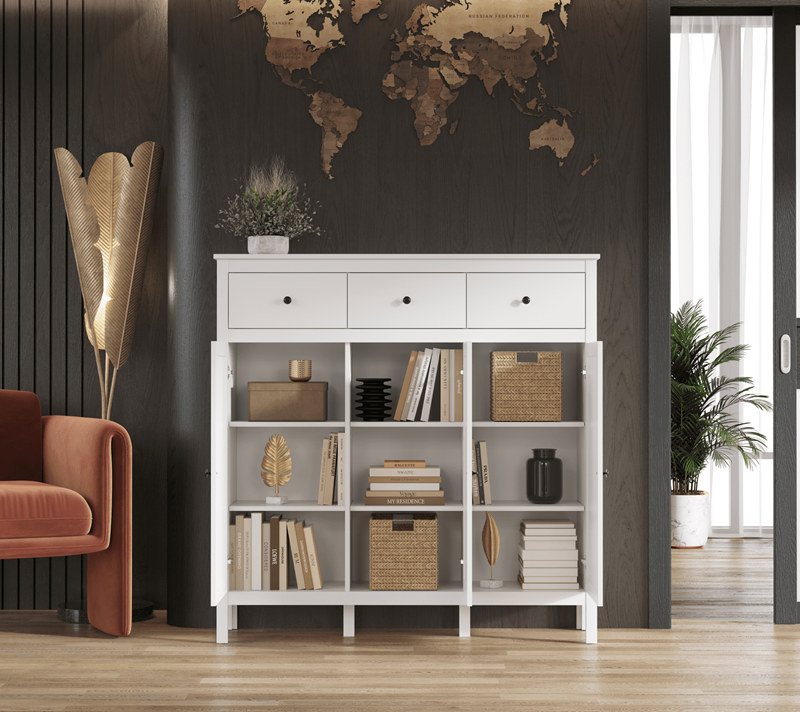 Тумба-комод Ewa белый KOM3D3S