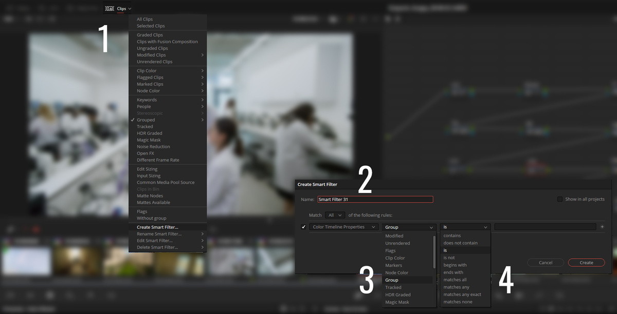 Создание фильтра