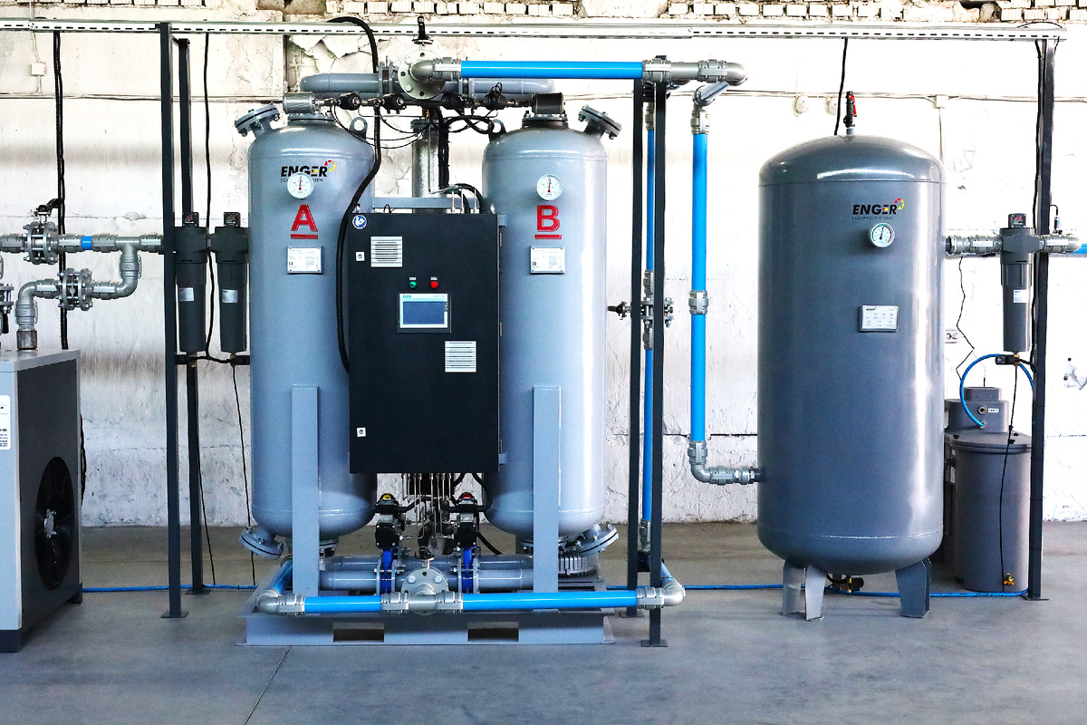 Адсорбционный осушитель в пневмолинии