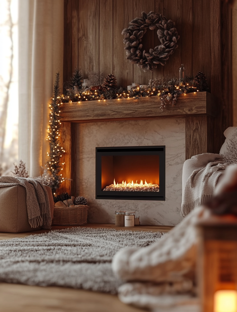    Создайте уют в своем доме с электрическим камином Ottawa (белый дуб) + Oregan 3D для идеальных зимних вечеров Kamin