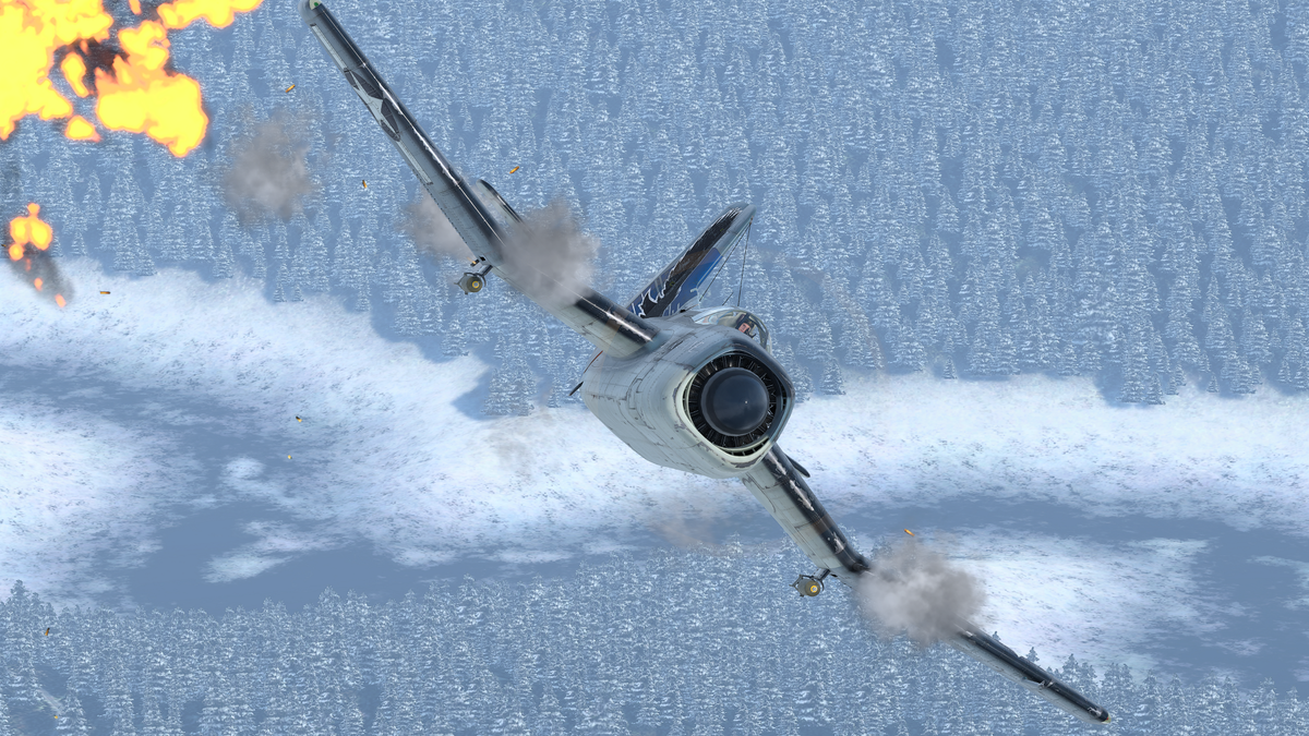 Летит согреть врага в холодную зимнюю стужу