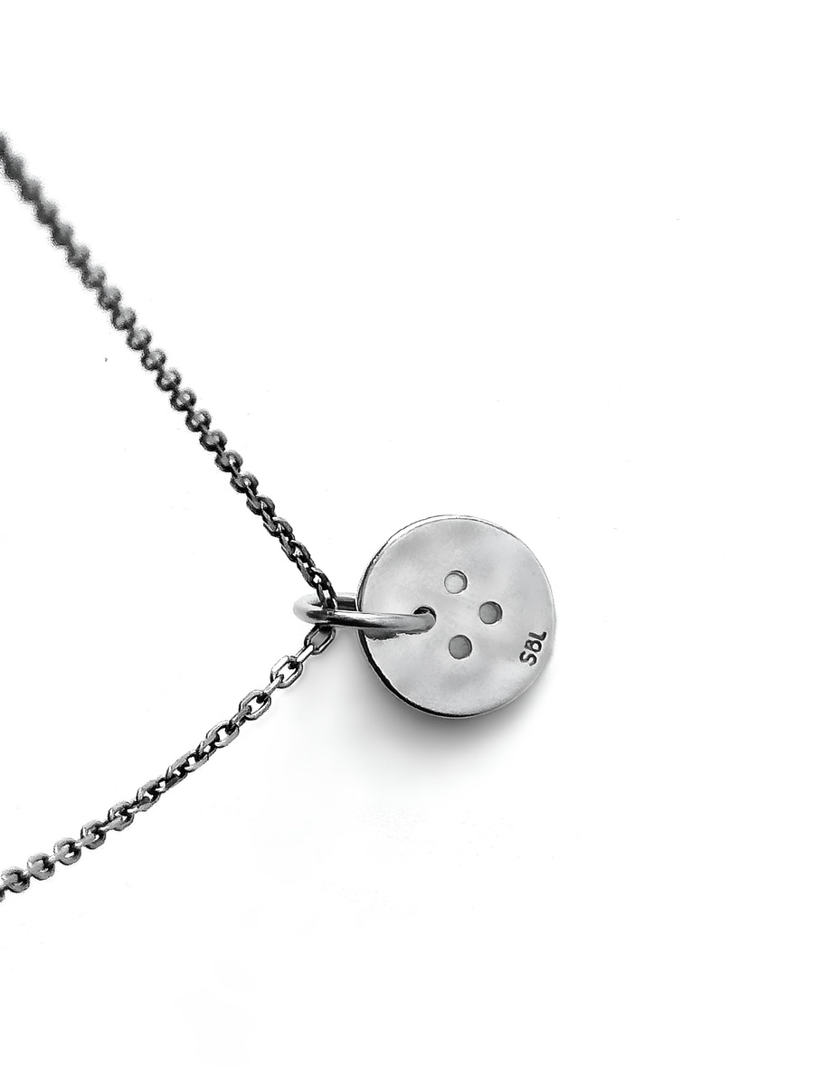 Серебряная подвеска-основа «Пуговица»