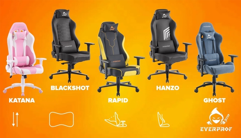 Линейка геймерских кресел Everprof NINJA — новые модели для вашего комфорта!