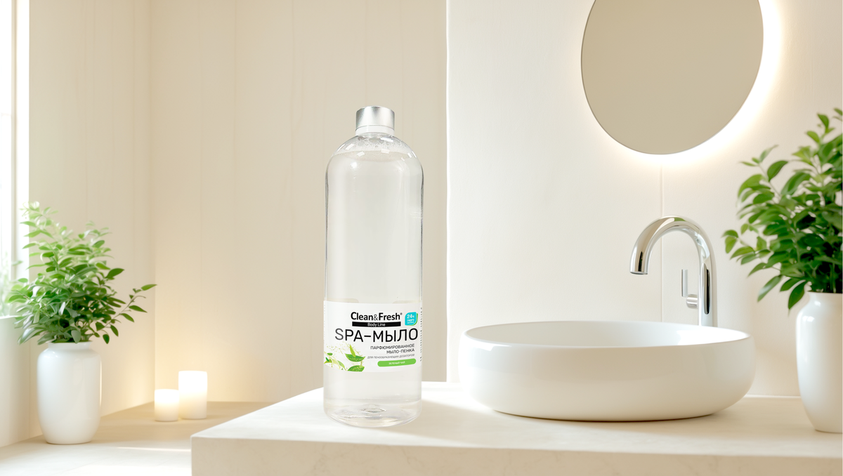 Мыло-пенка для рук и тела Clean&Fresh/Lotta Зеленый чай арт. WB 219773663