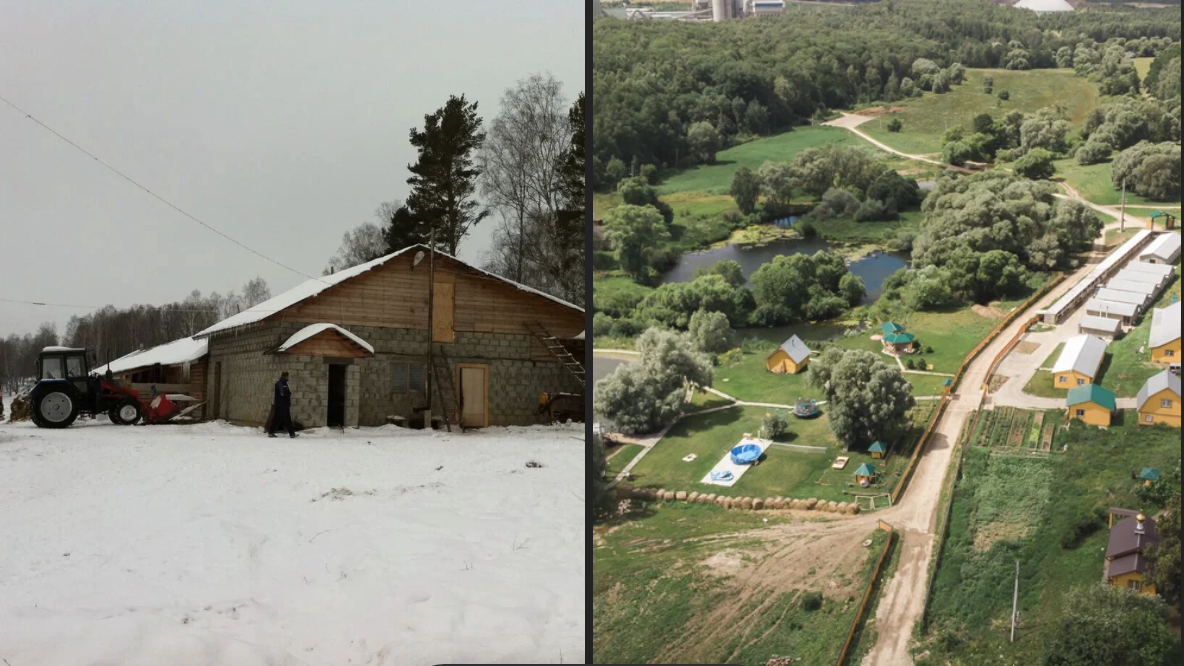 Слева – то, что мне продали за 9 млн в небольшую рассрочку. Справа – деревня Лукино, гостевых домов не видно