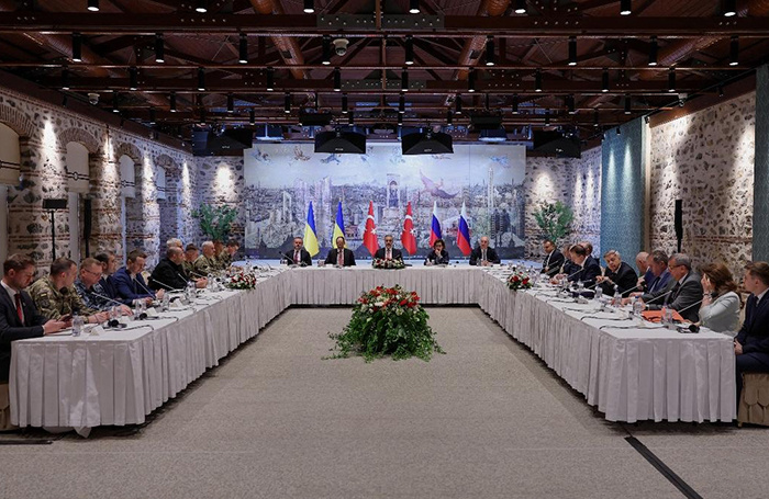    Встреча делегаций России и Украины в Стамбуле.МИД Турции