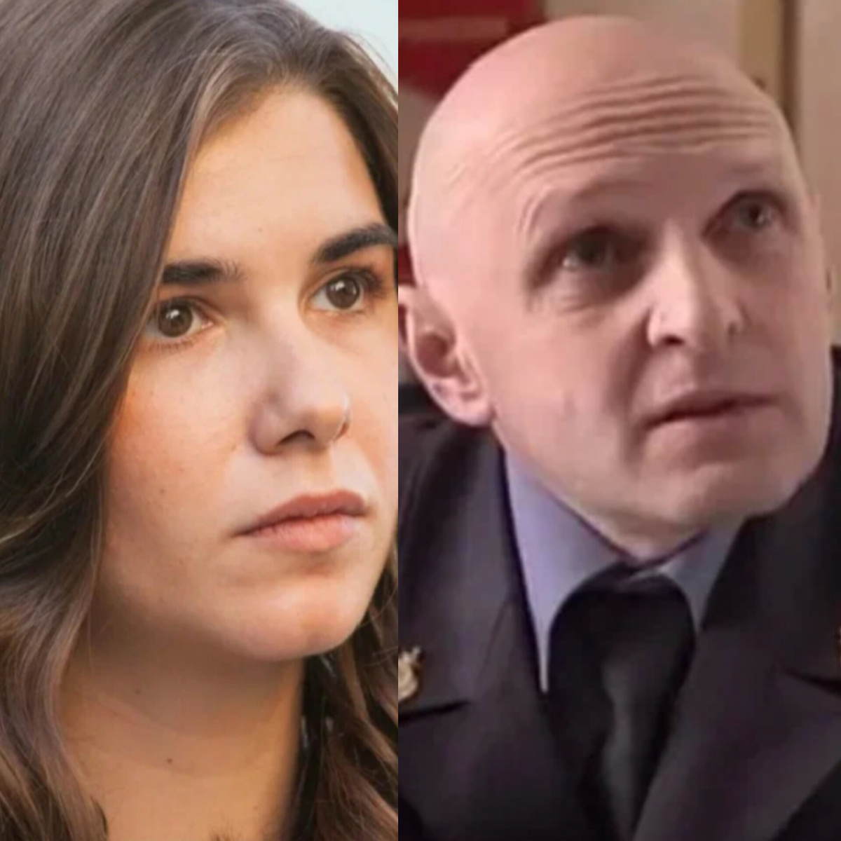 Женя и Владимир Петрович по фильму. Актёры Мария Андреева и Владимир Большов