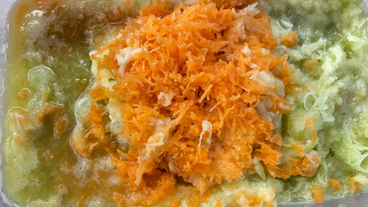 Тертые овощи