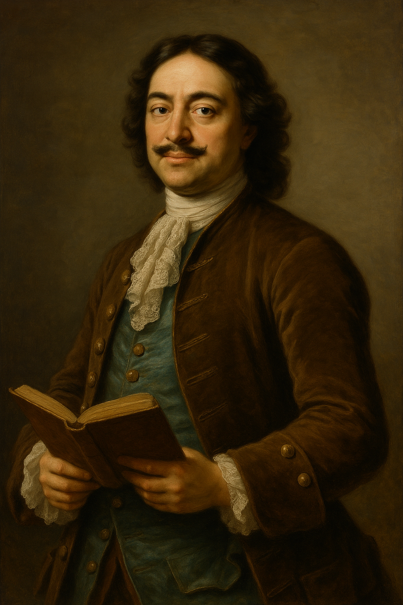 Портрет Петра I в европейском костюме