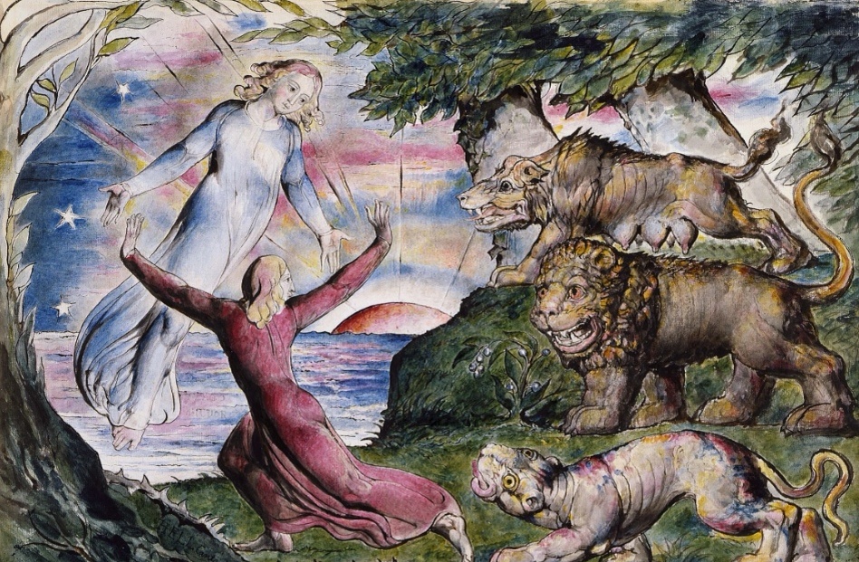 Уильям Блейк, иллюстрация к "Божественной комедии" 