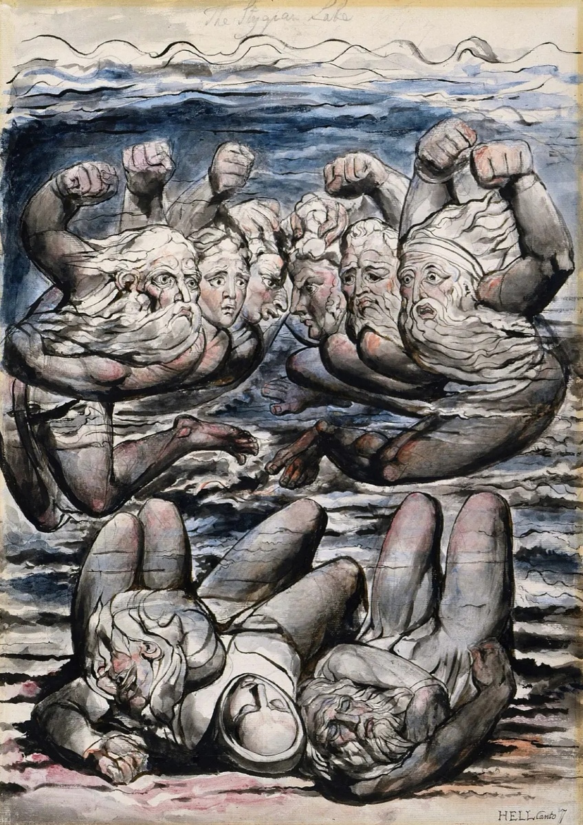 Уильям Блейк, иллюстрация к "Божественной комедии" Данте Алигьери