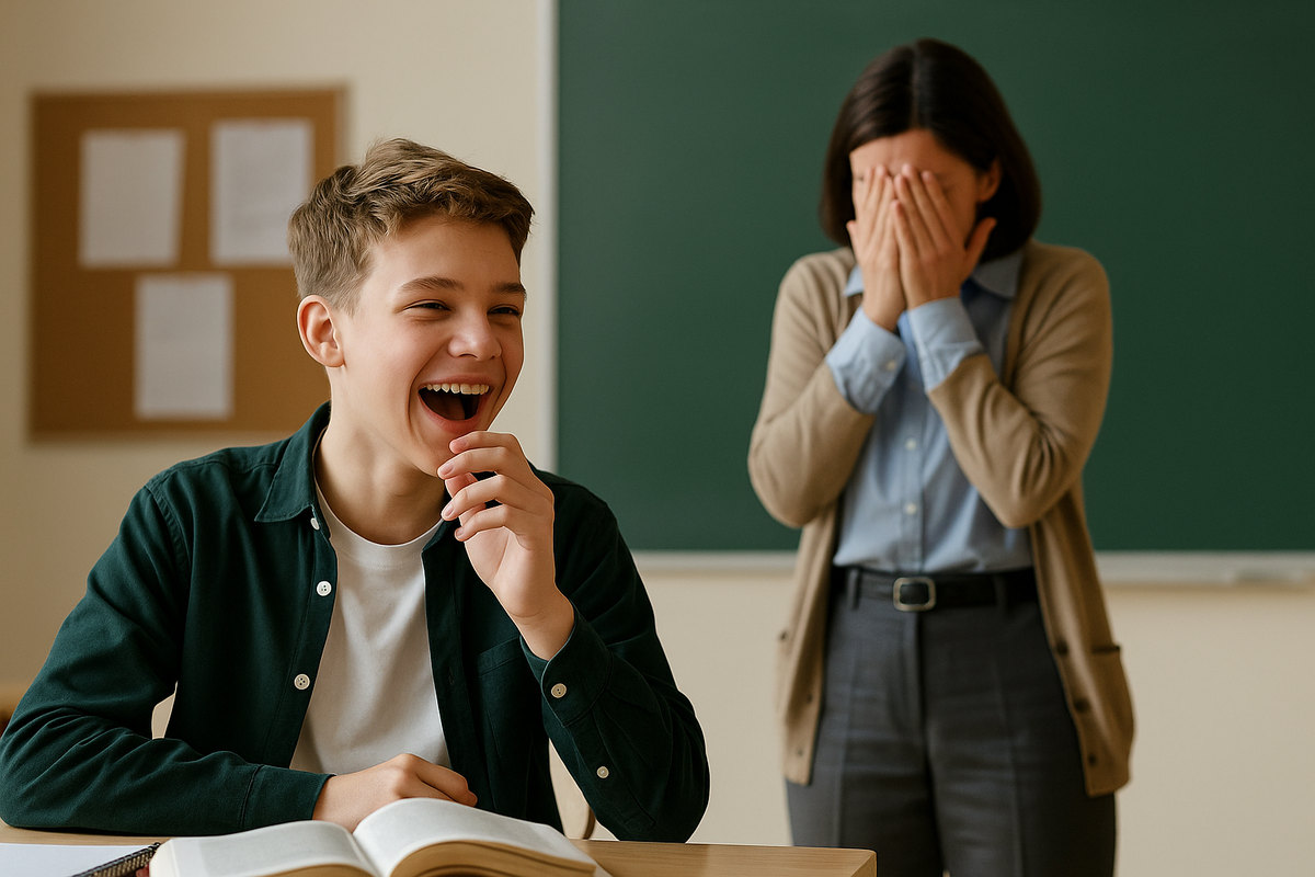 Мой сын просто пошутил!