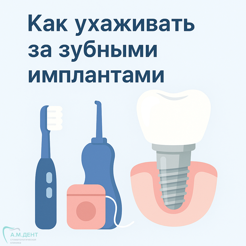 Как ухаживать за имлантами?
