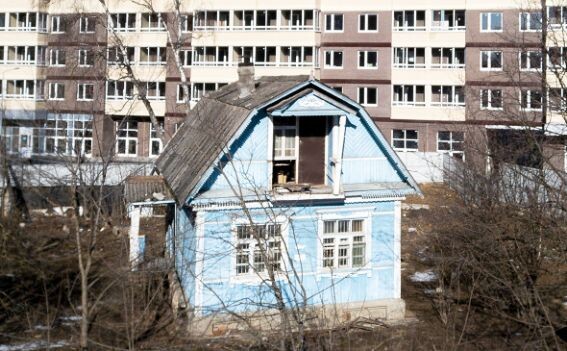 Частный сектор в городе