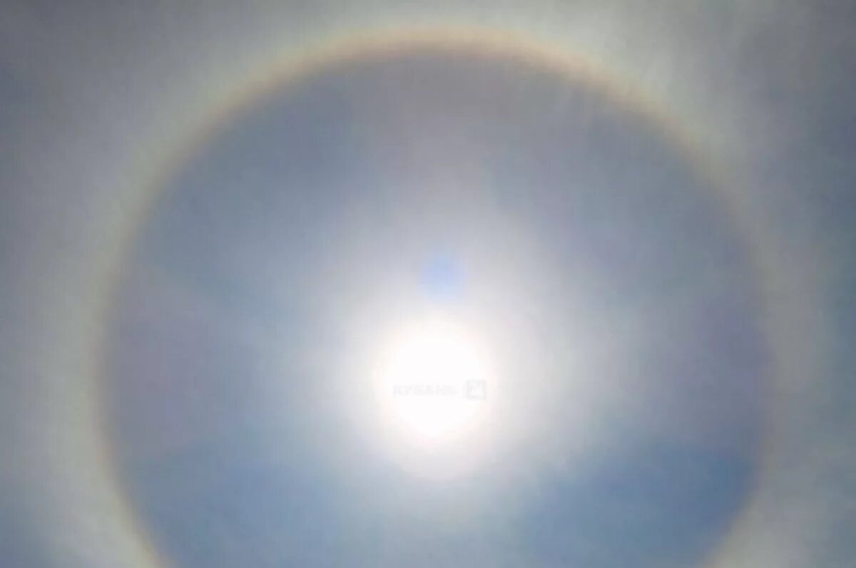    Жители Кубани стали свидетелями эффекта гало