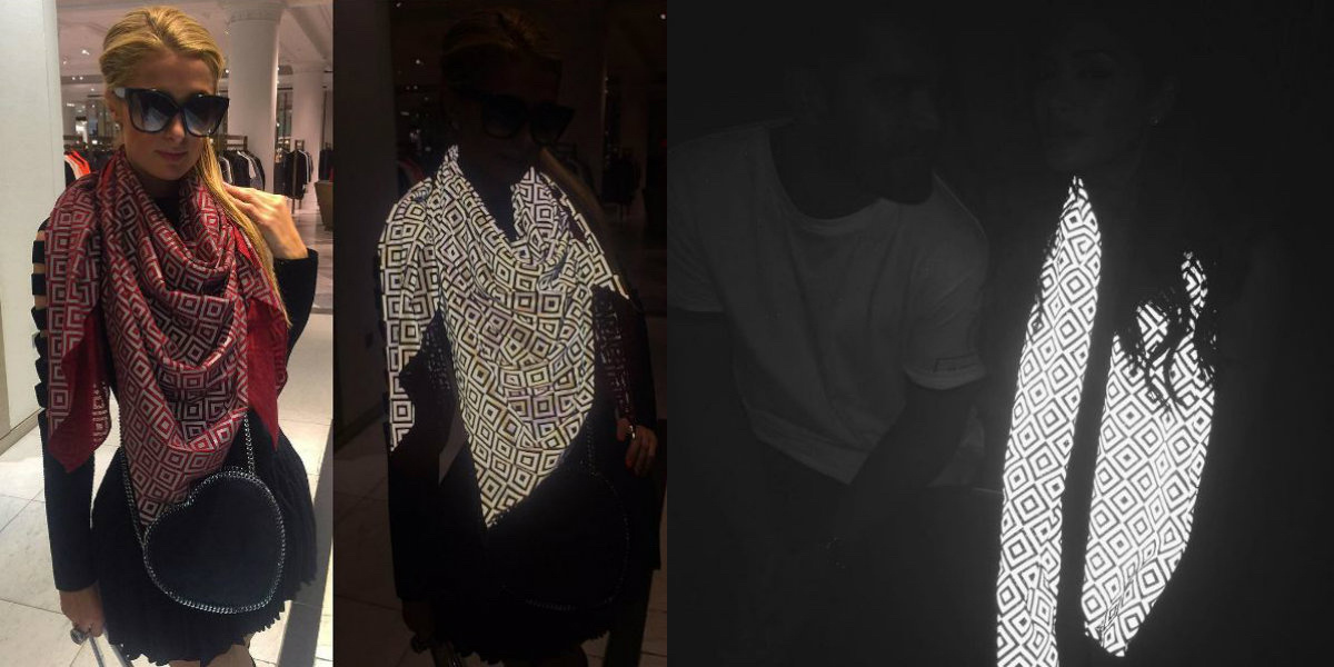 Пэрис Хилтон и её шарф