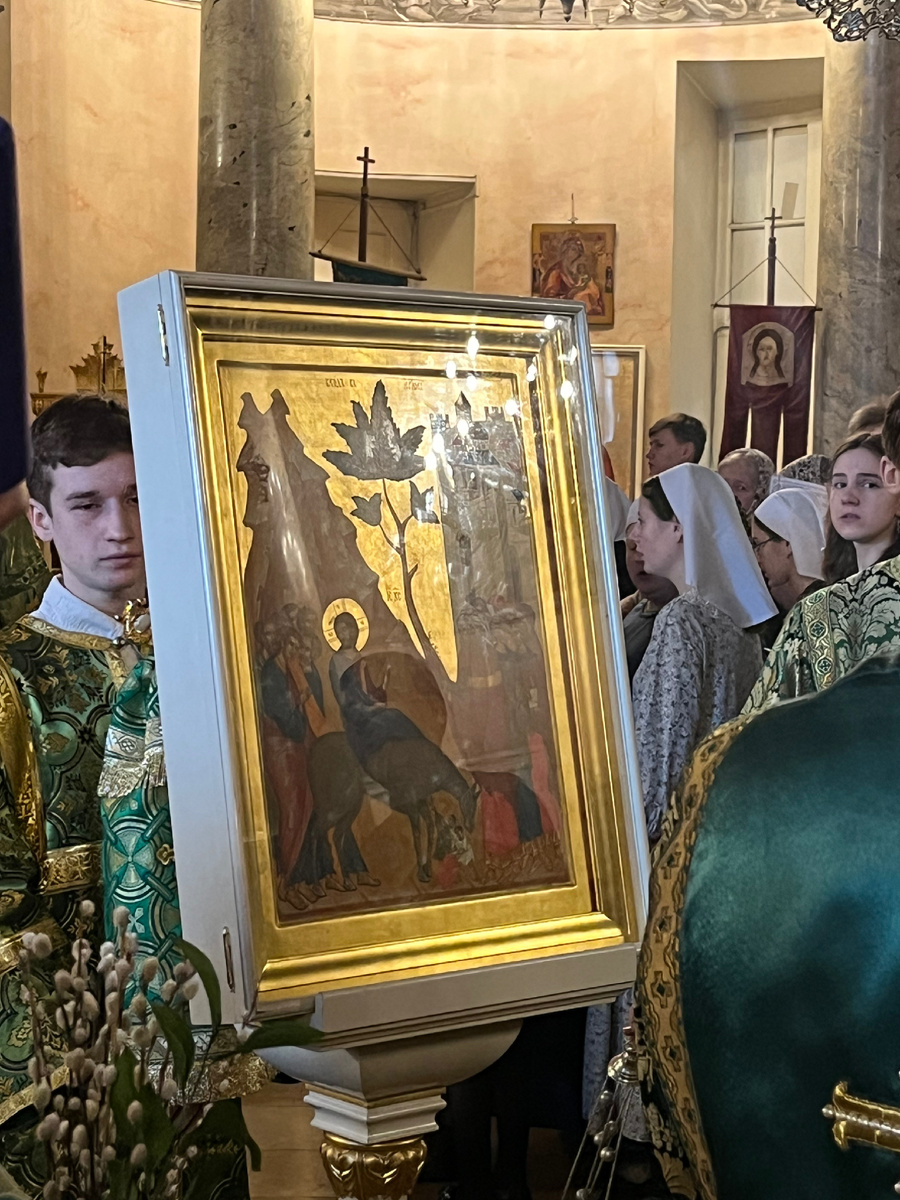 Икона «Вход Господень в Иерусалим». Храм Царевича Димитрия