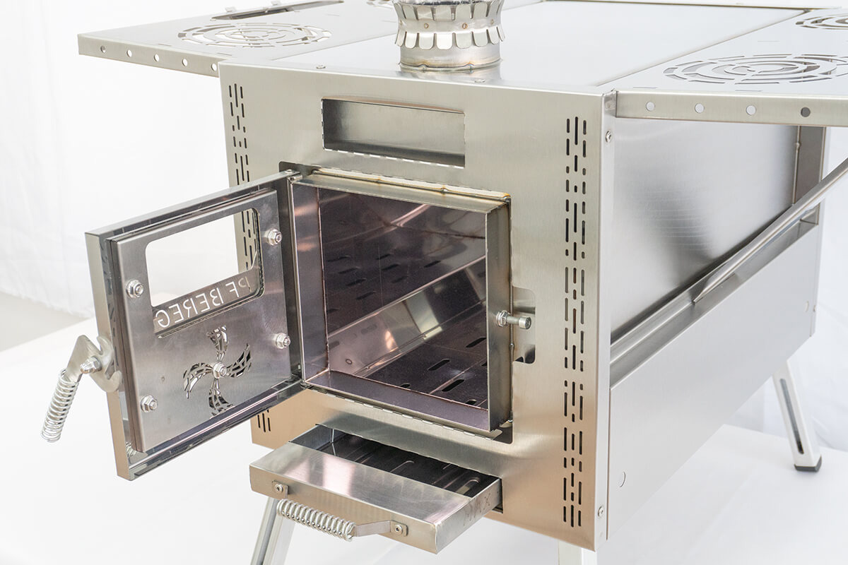 Колосник в топке походной печи