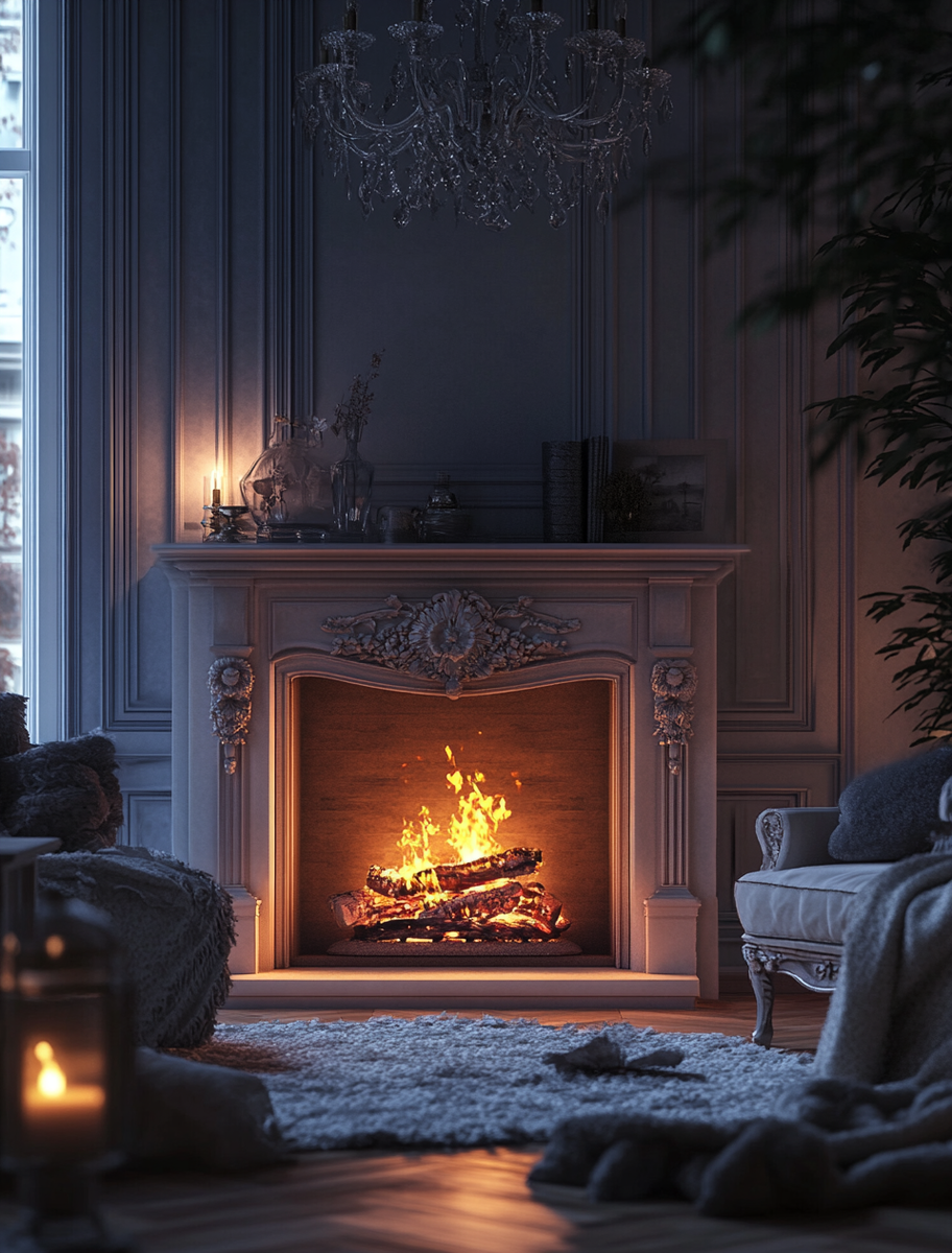    Создайте уютный вечер с электрическим камином Anita и эффектом 3D огня для идеального домашнего тепла Kamin