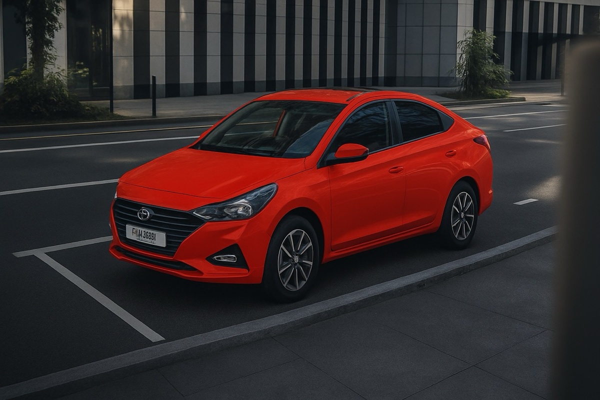   Lada Vesta в цвете «фламенко»