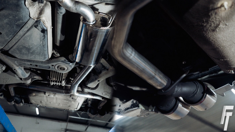 Выхлоп на Audi A4 B8