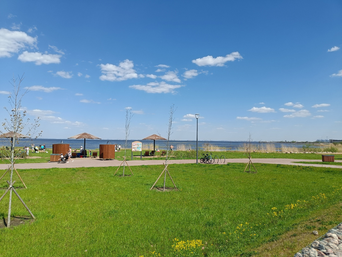 Парк «Стрельнинская бухта», вид на Финский залив