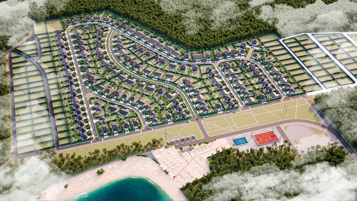 Генплан с размежеванными участками в поселке Юрьево Берег