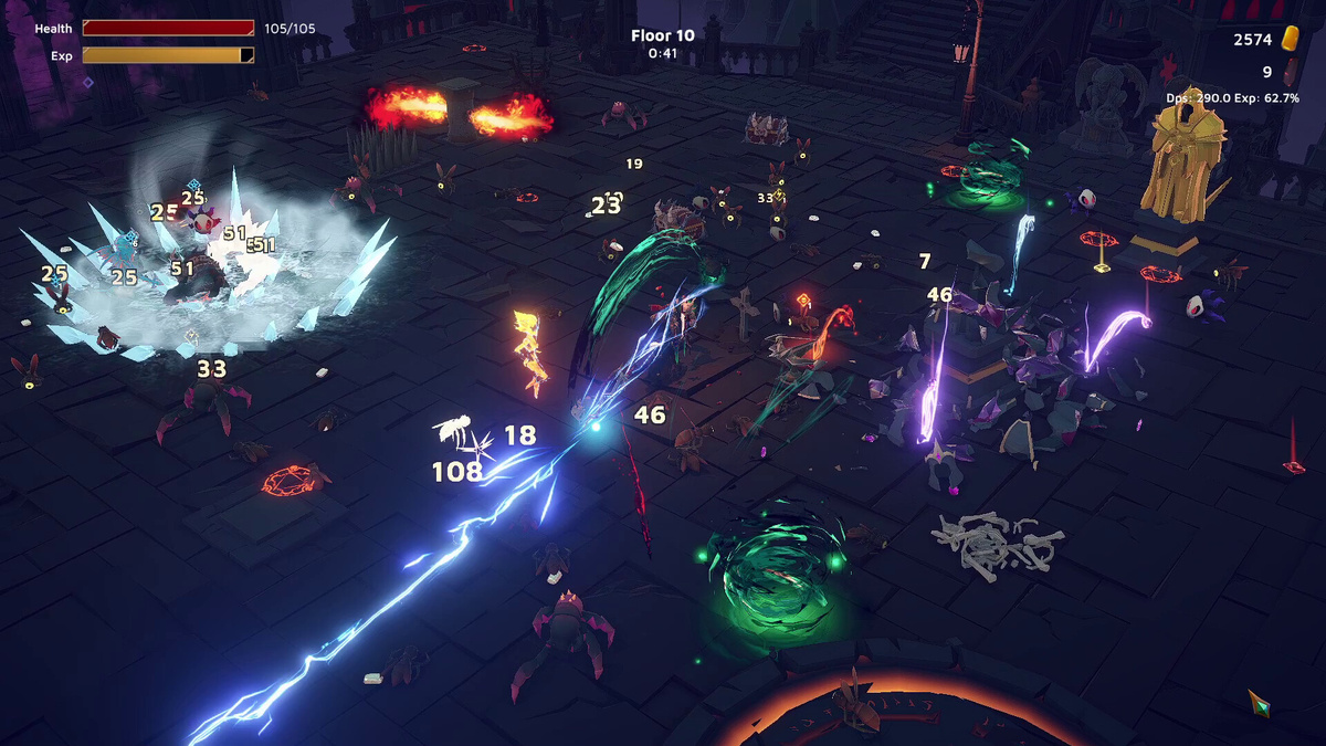 Битва на скриншоте God of Weapons: Eternal Nightmare. Источник: Steam