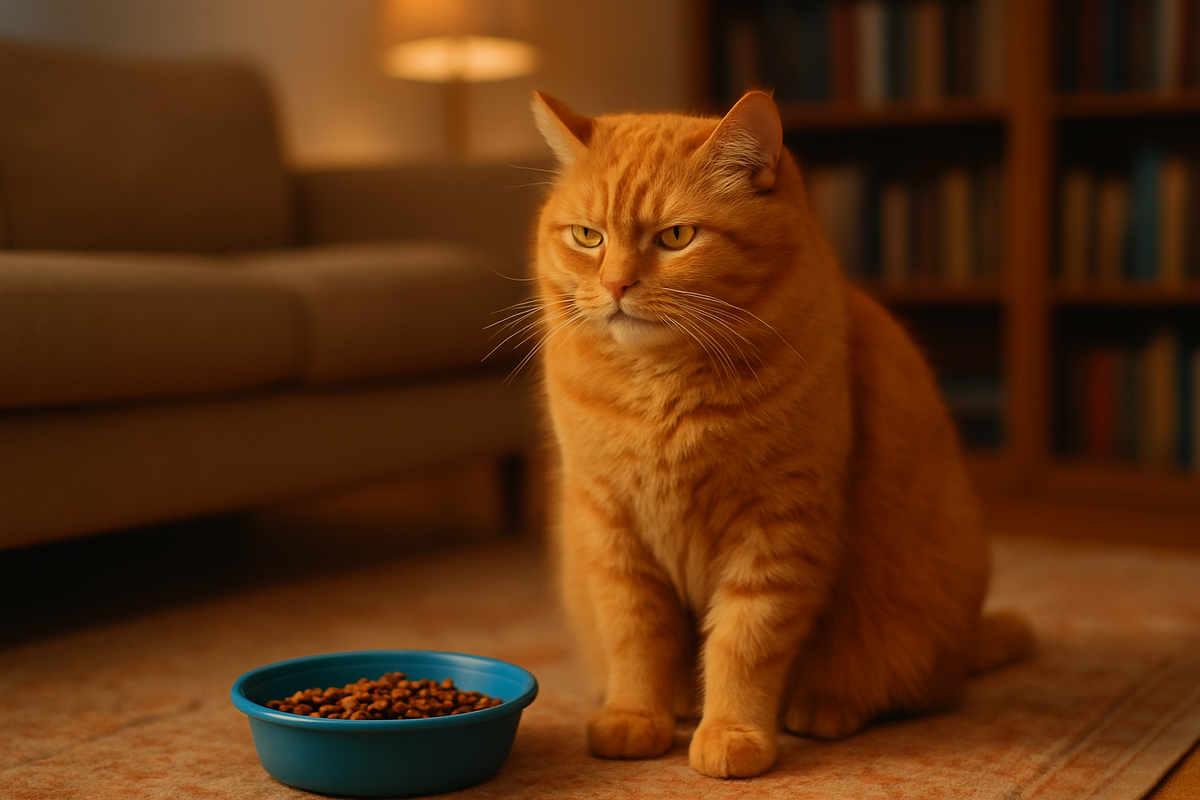 Кот отказывается от еды