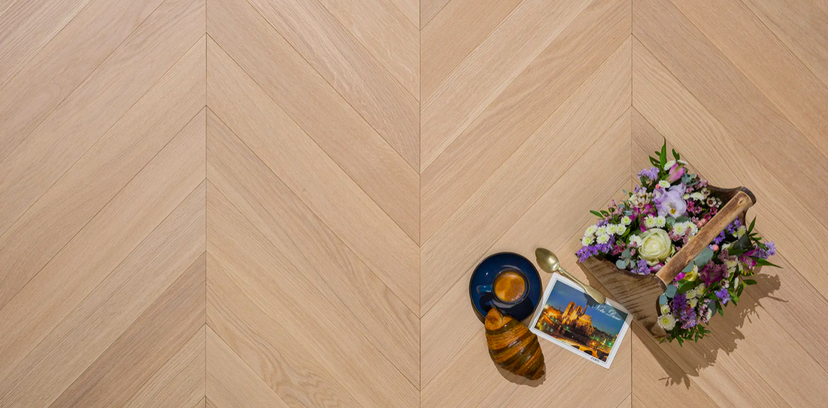 Французская елка Coswick. Цвет "Титановый Буфф"