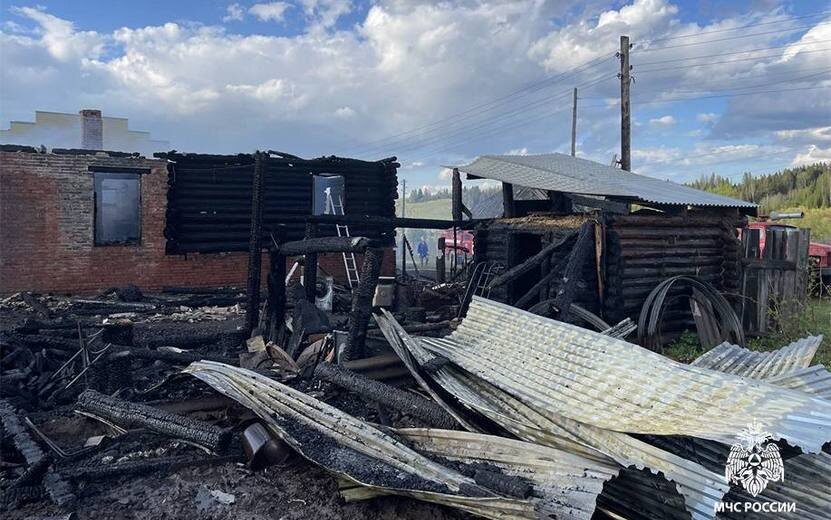    Пожилая женщина пострадала при пожаре под Воткинском