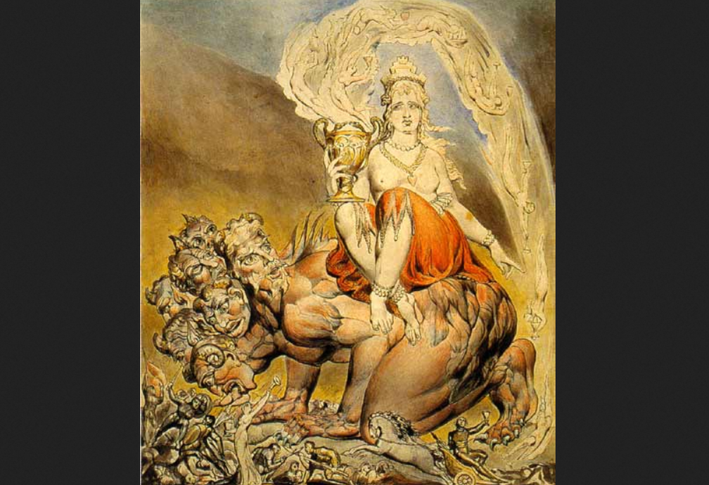 Уильям Блейк. "Вавилонская блудница", 1809 год