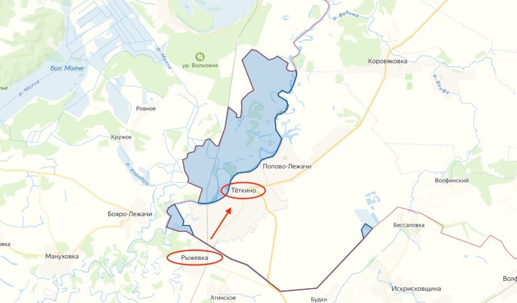    Карта СВО, Курское направление